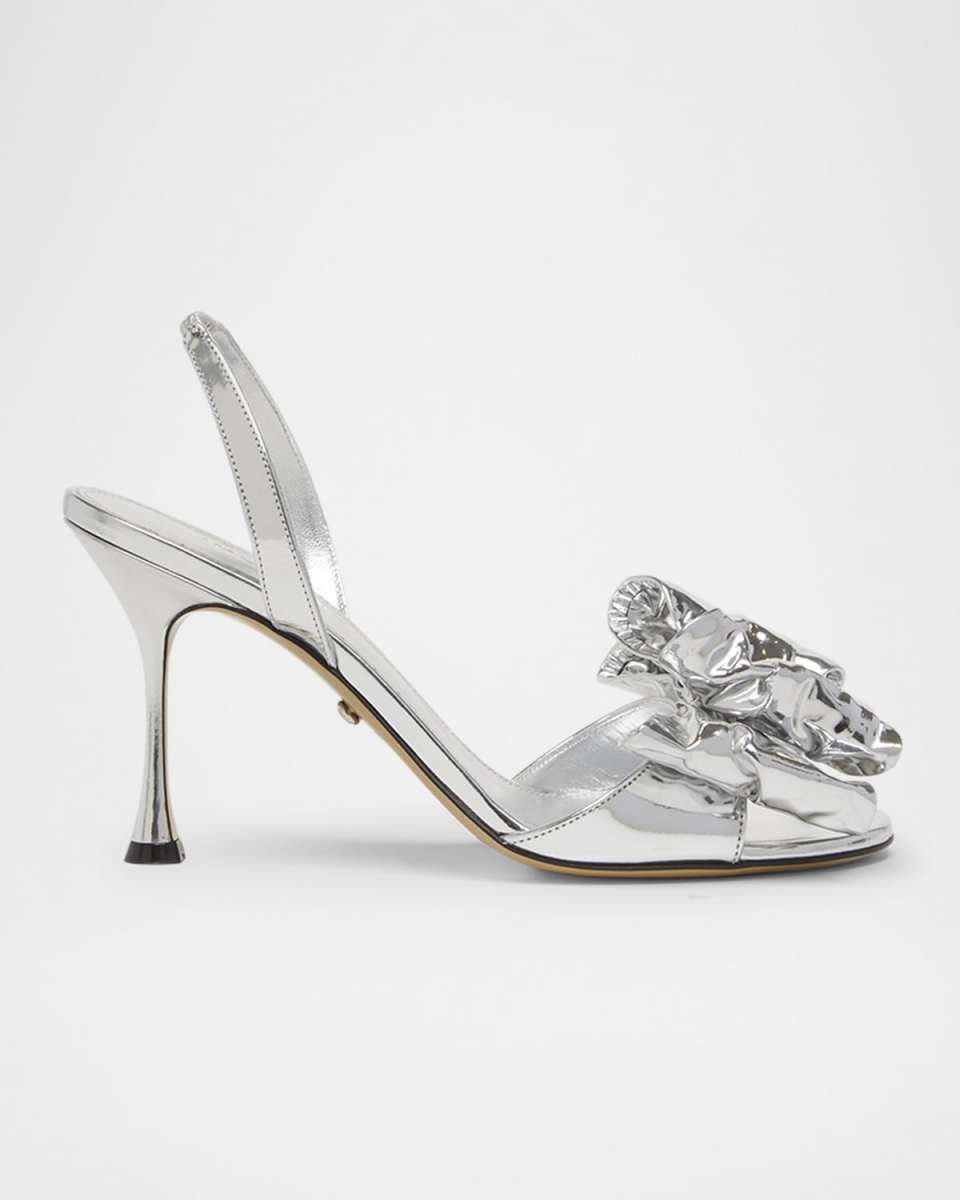 Le Cadeau Leather Mirror Sandals